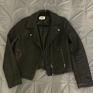 Black Faux Leather Jacket